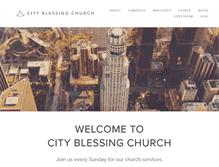 Tablet Screenshot of cityblessing.org